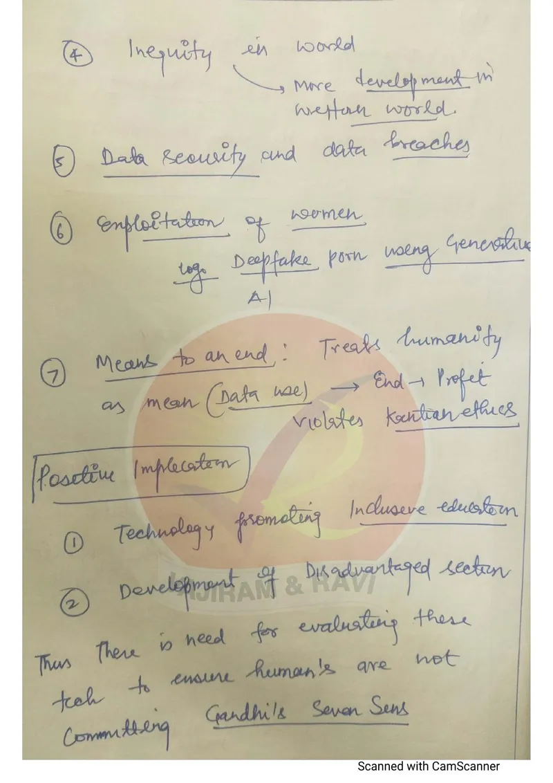Vimal Kumar — UPSC Ethics (GS4) mains answer copy (Rank 107, CSE 2025): handwritten answer sheet — further page from this booklet (2 of 3 shown)