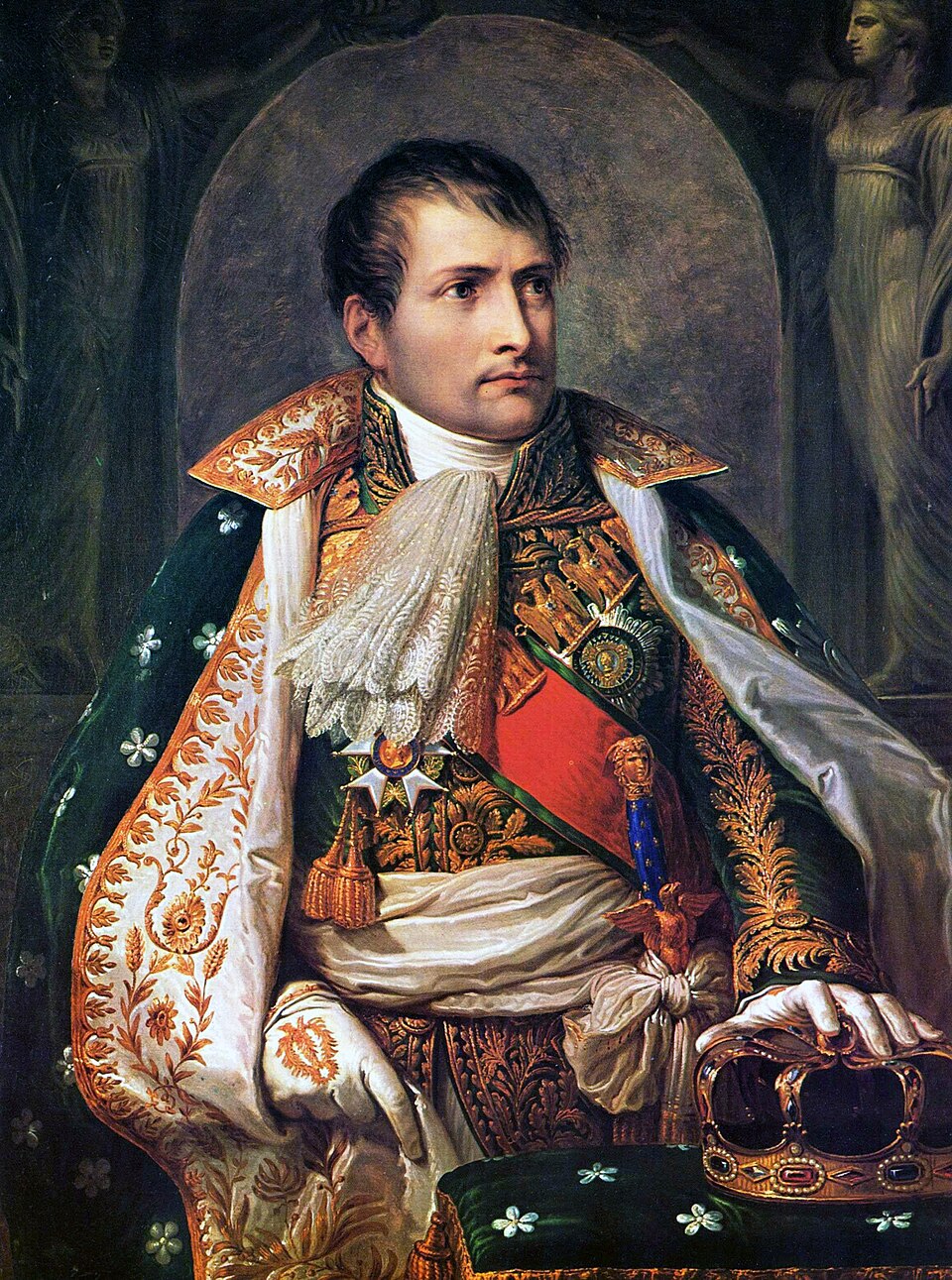 Napoleon Bonaparte, Emperor of the French, in imperial regalia.