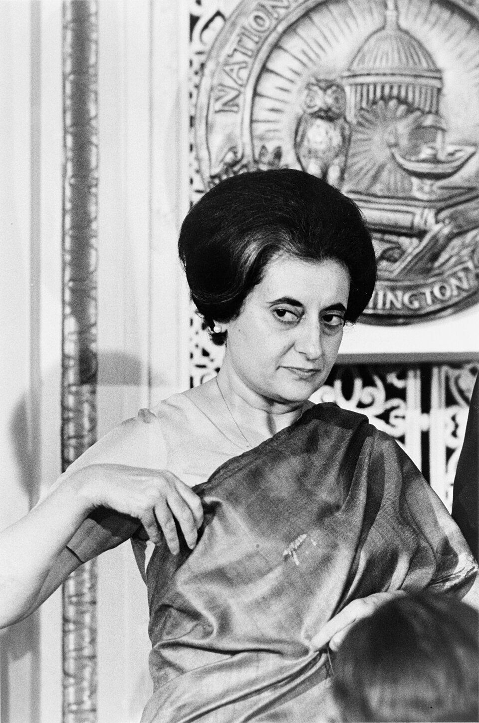 Indira Gandhi, Prime Minister of India, photographed in 1966