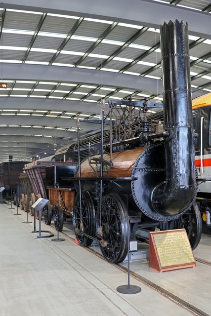 Stephenson's Locomotion No. 1 (1825) preserved at the Locomotion museum, Shildon