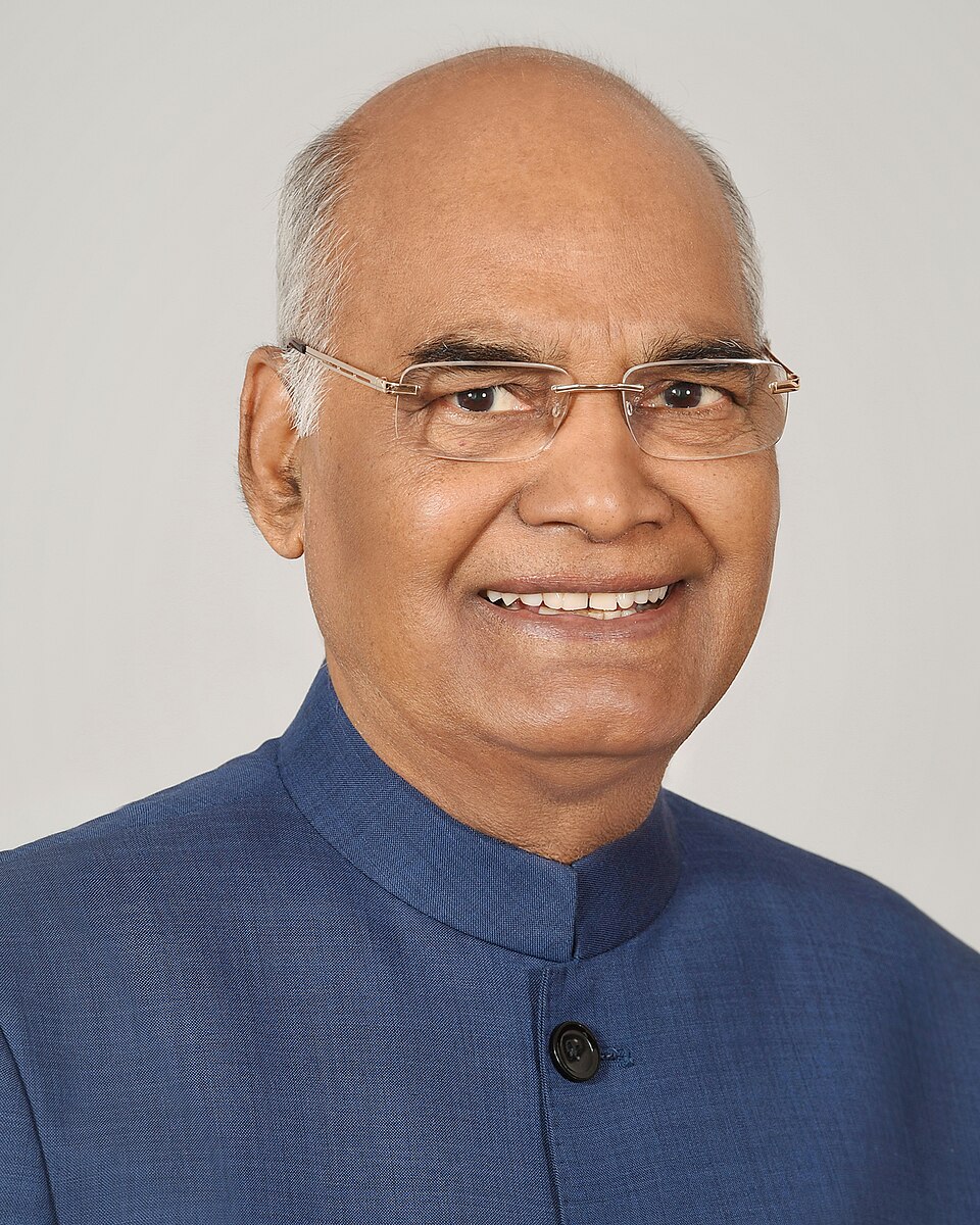 Official portrait of Ram Nath Kovind, former President of India